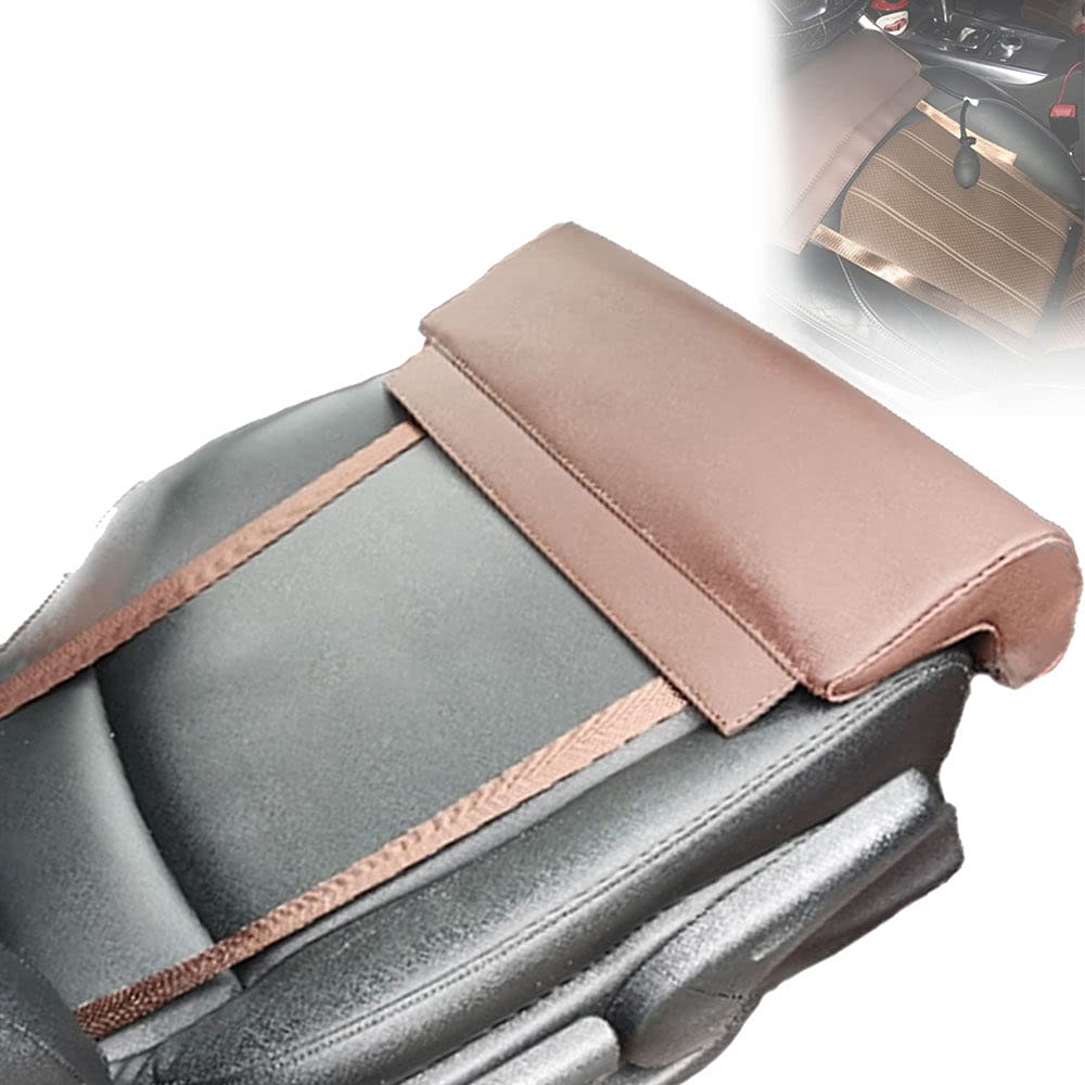 Car Seat Modification Leg Support, Car Seat Extender, Pillow for Car Driver Seat Chair Leg Extenders, Used in Cars Buses Trains Offices Homes Leg Rest Cushions,Brown