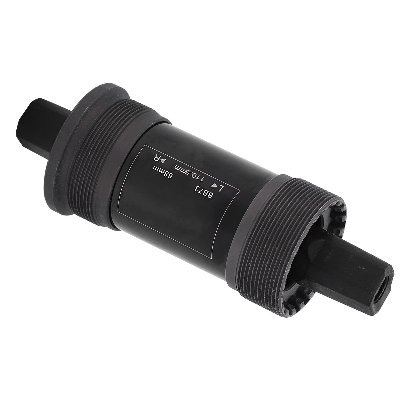 CHICIRIS Mountain Bike Bottom Bracket, Sealed Bearing 68mm Steel Axis for Square Hole Crank, with Lubrication and Anti Rust Treatment (110.5MM)