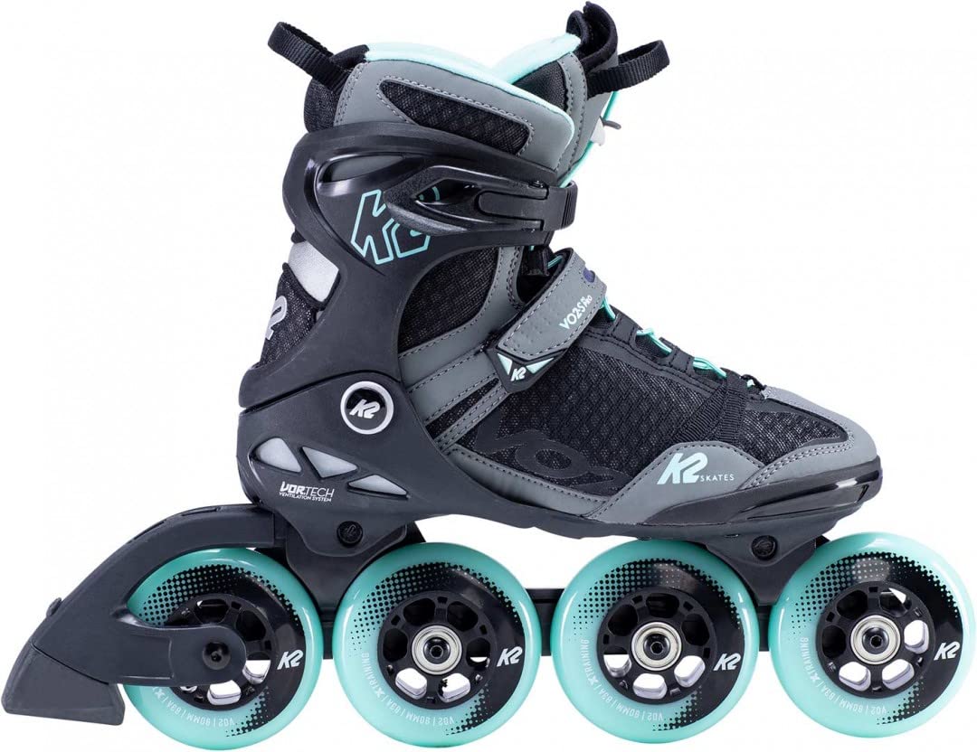 K2 Skates Vo2 S 90 W Gray_Teal Patins en Ligne Women's