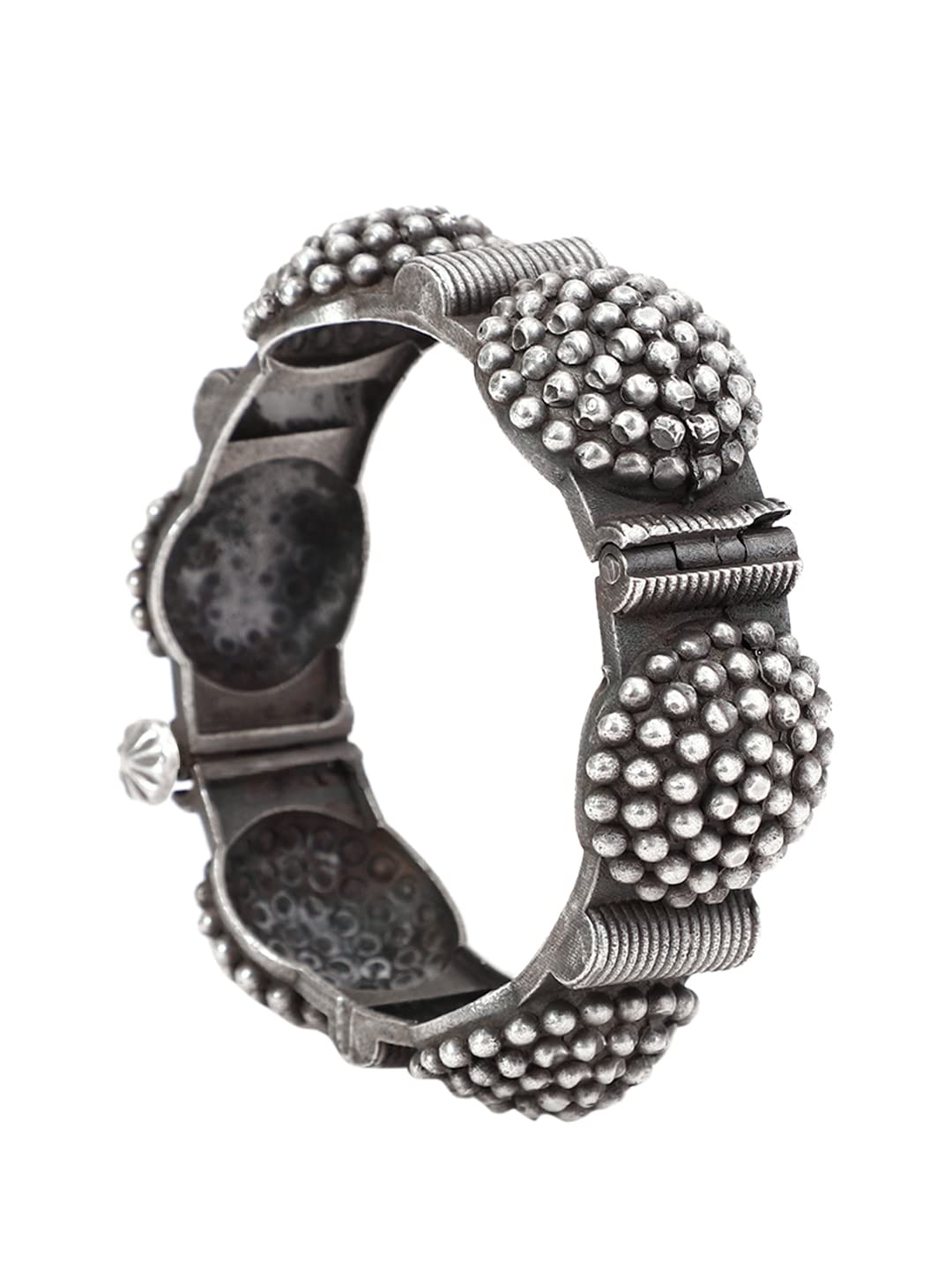 VENI Oxidized Kada Bangle Silver Replica Adjustable Handcuff For Women (B0C6GG9NQR) Amazon Price History, Amazon Price Tracker
