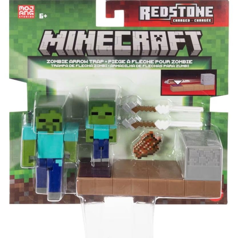 Amazon.com: Mattel Minecraft Redstone Charged Zombie Arrow Trap