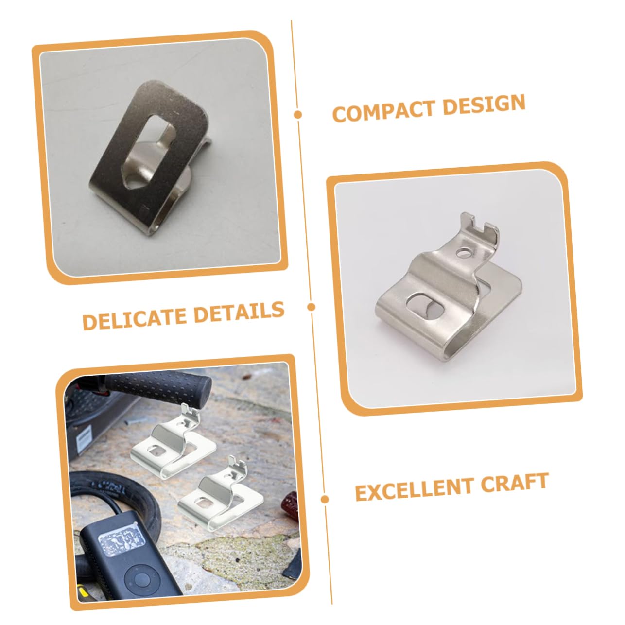 NUOBESTY 3 Set Fibbia Della Vita Utensile Cintura Porta Trapano Cintura Di Lavoro Cintura Per Utensili Pesanti Gancio Per Clip Da Cintura Ganci in Acciaio Inossidabile Argento 8 Pezzi*3