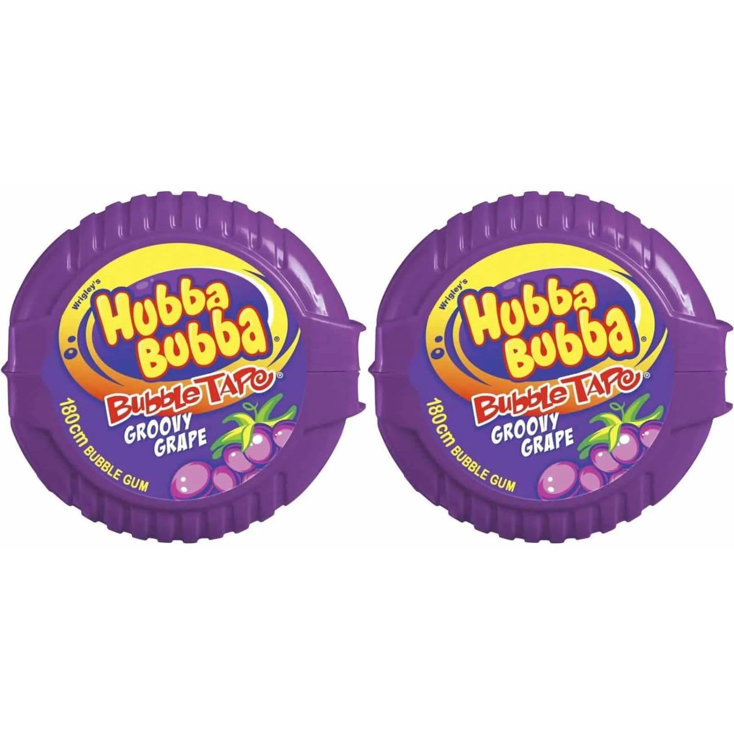Wrigleys Hubba Bubba Bubble Tape Groovy Grape Bubble Gum (2x56.7g) (Imported-USA)