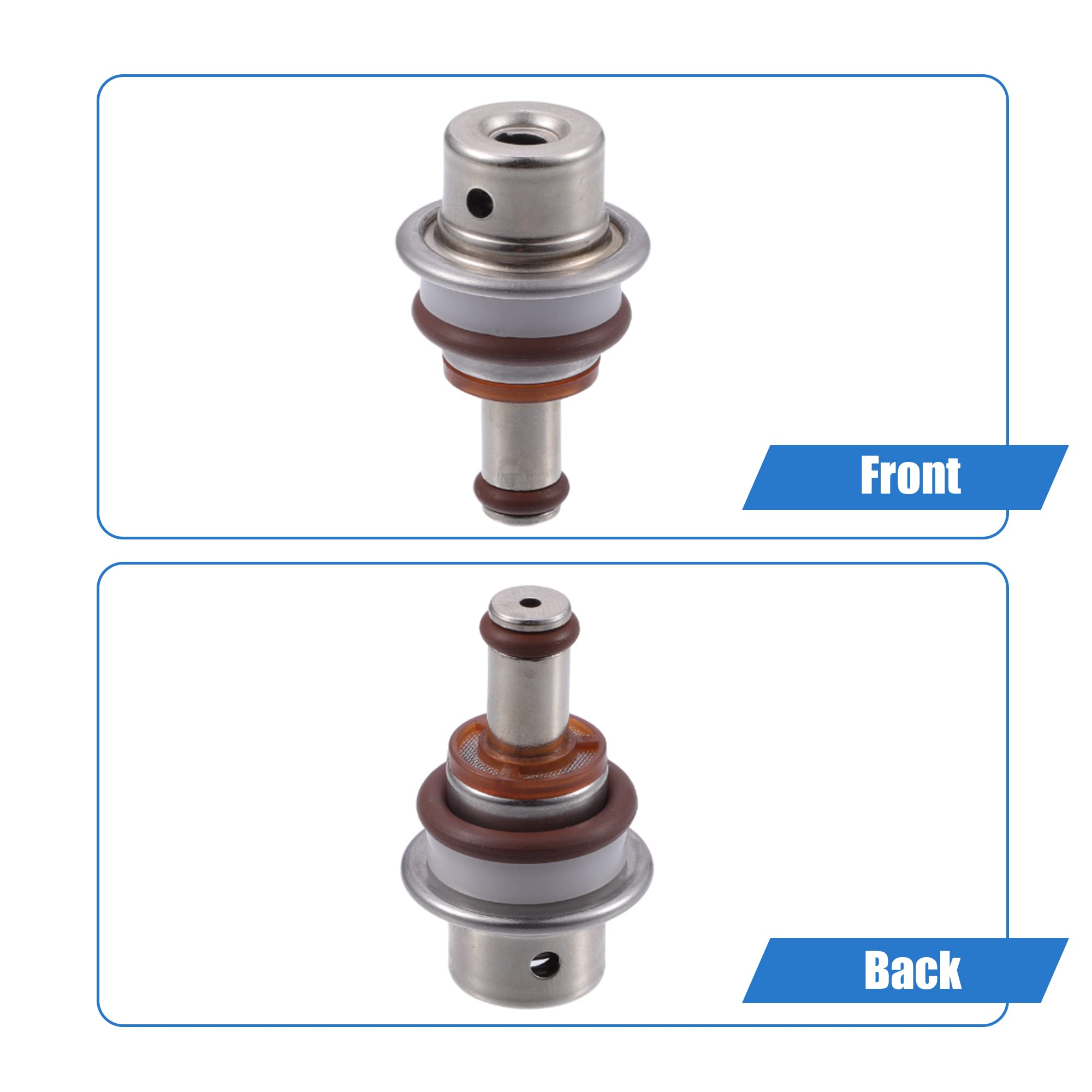 X AUTOHAUX Combustible Inyección Presión Regulador Para Scion Im 2016 1Pc | Metal, Tono Plateado, Reemplaza 23280-21010, Para Scion Im 16, Tc 11-16, Para Toyota Camry 07-17, Prius 10-22, Yaris 06-19
