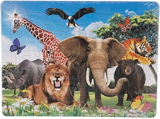 لعبة بازل كرتونية Hxr-026 للأطفال من عمر 3 إلى 5 سنوات من 3 ايه، متعددة الألوان