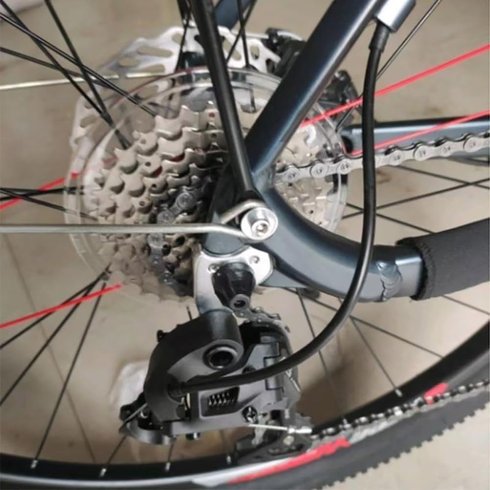 2 Pezzi Gancio per Cambio Forcellino Cambio di Alluminio con Vite Forcellino Deragliatore Posteriore per MTB Mountain Road Bike
