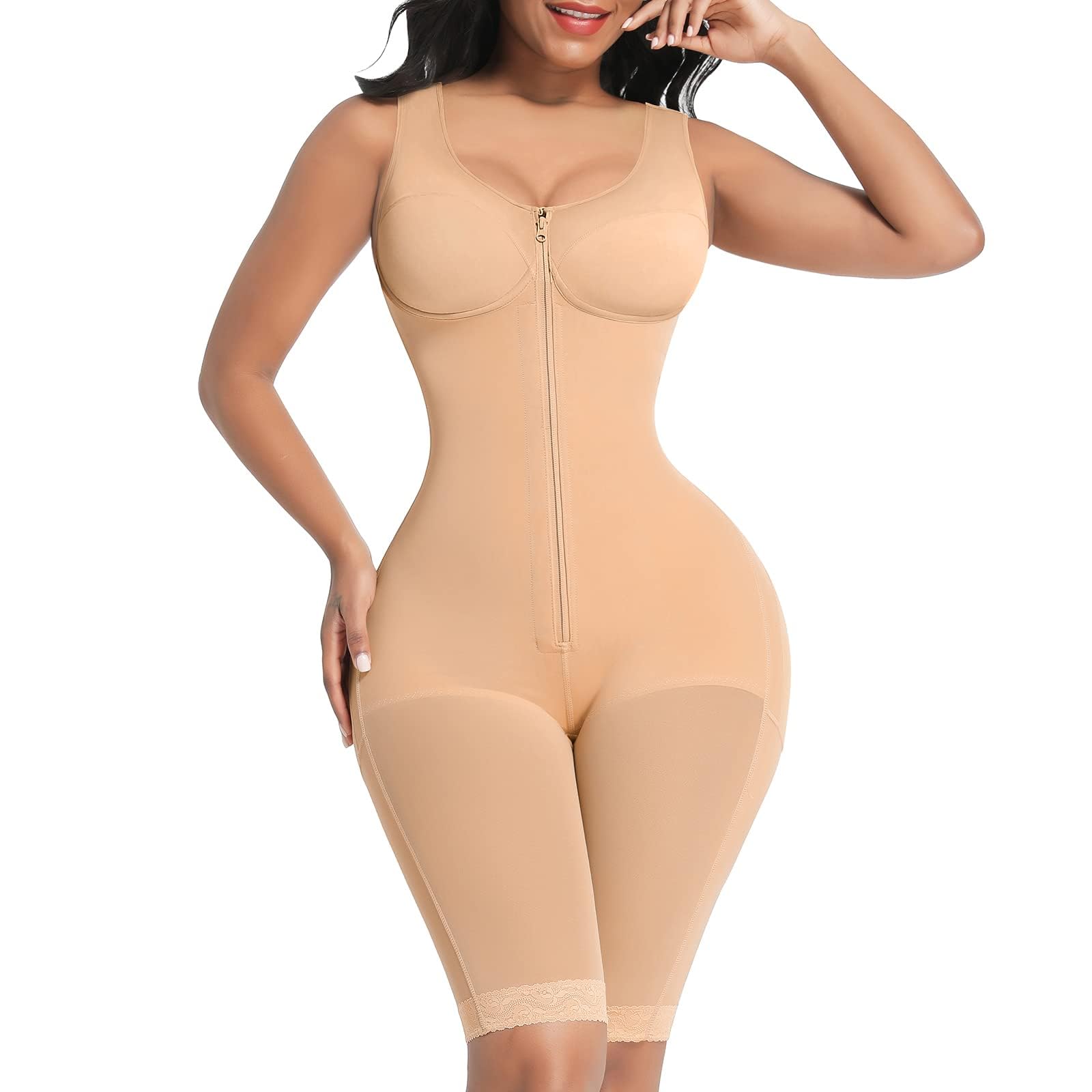 FeelinGirlShapewear Tummy Control Post Surgery Body Shaper Compression Garment Butt Lifter