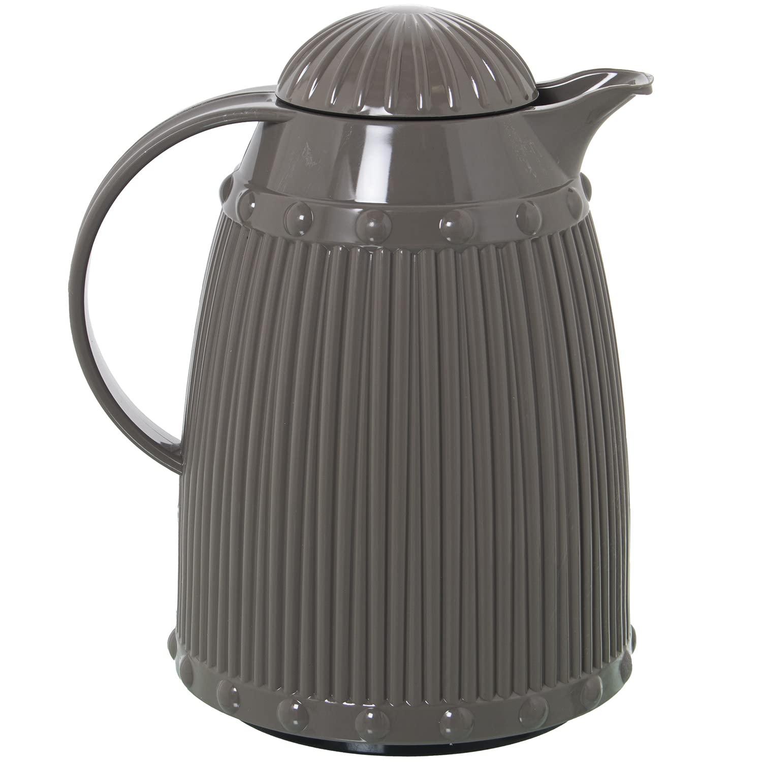 Pichet isotherme gris en polypropylène et verre 1L sans BPA