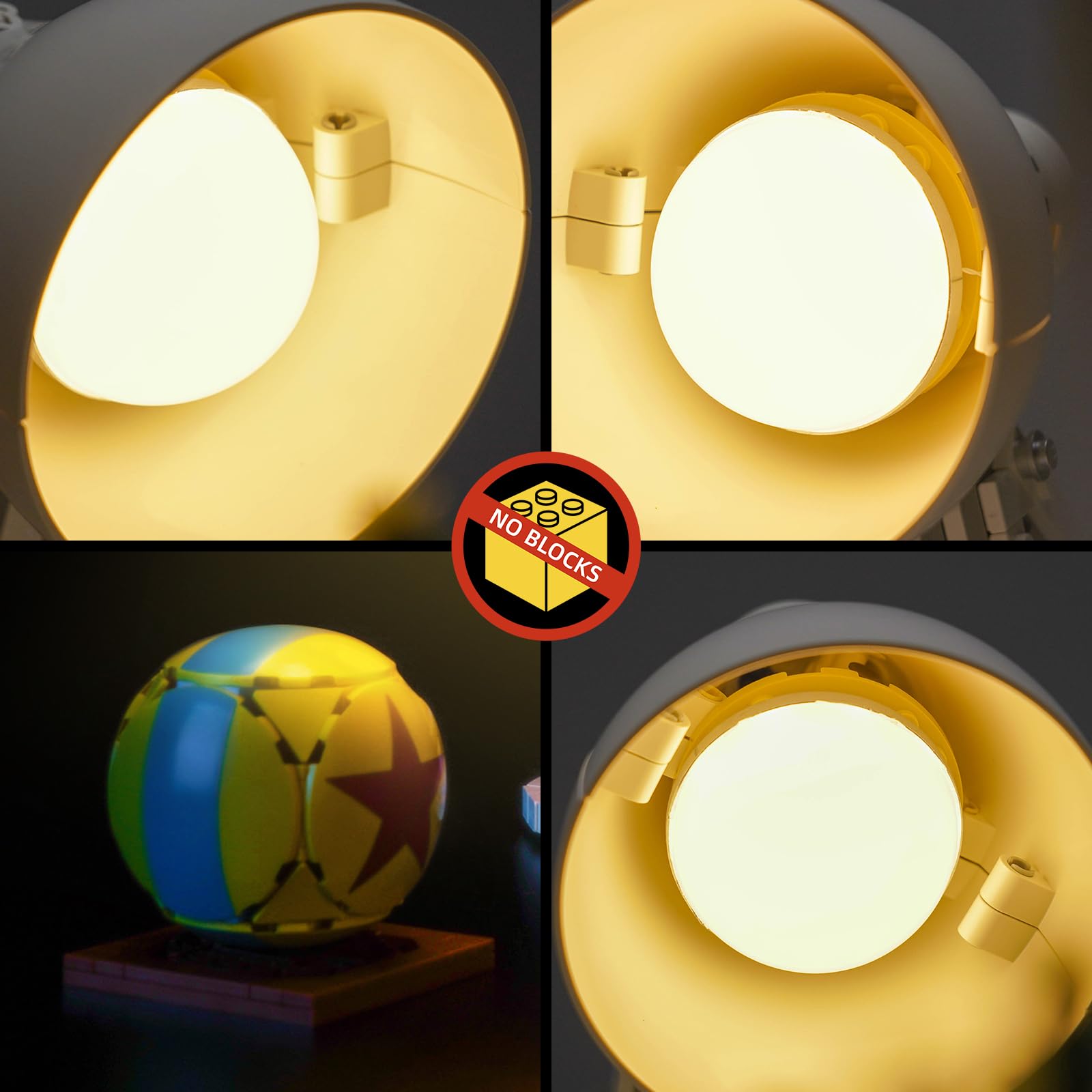 Zestaw oświetlenia LED z pilotem zdalnego sterowania kompatybilny z Lego 21357 Ideas Luxo Jr. (bez modelu) zestaw oświetleniowy kompatybilny z Lego Ideas Luxo Jr.