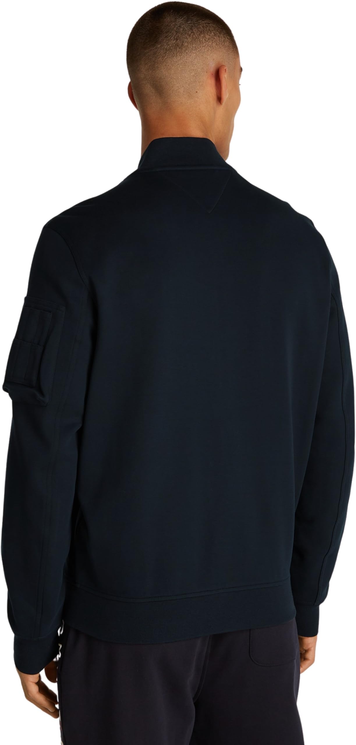 Tommy Hilfiger Herren Bomberjacke Essential mit Reißverschluss, Blau (Desert Sky), S – Ansicht 2
