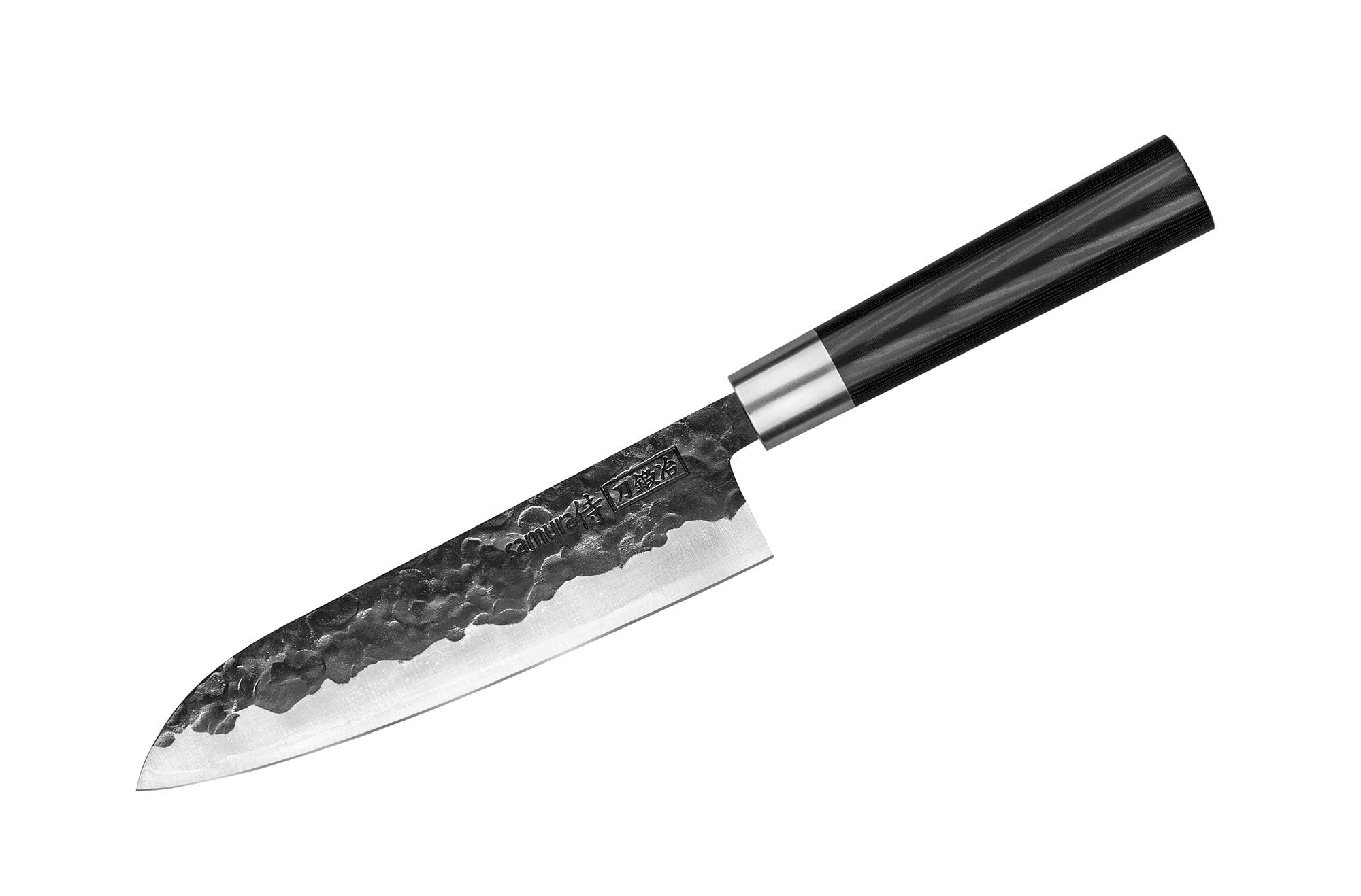 Samura Blacksmith Set 3 Coltelli Da Cucina Giapponesi Nakiri Santoku Filettare