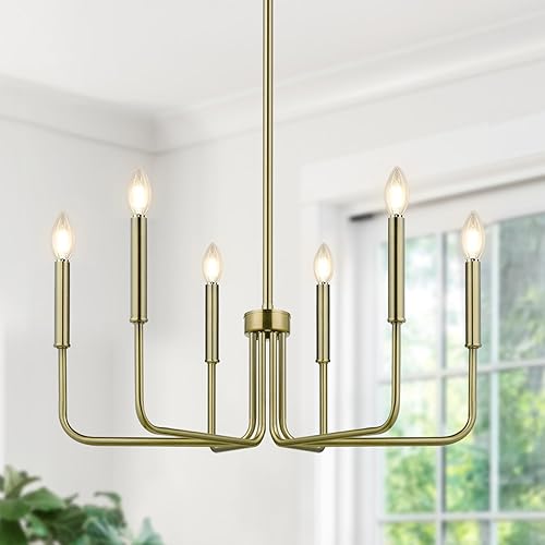 Miniatura 13 de Lynnoland - Candelabros de 6 luces de granja para comedor, accesorios de iluminación colgantes, lámparas industriales modernas para dormitorio