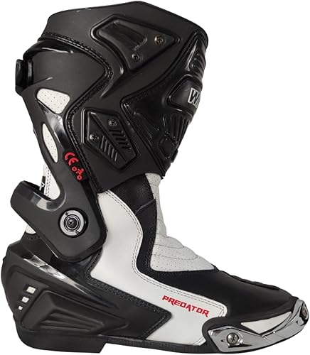 Stivaletti Da Moto In Pelle WinNet - Con Protezioni Per Turismo E Sport, Resistente All'Acqua - Foto 5