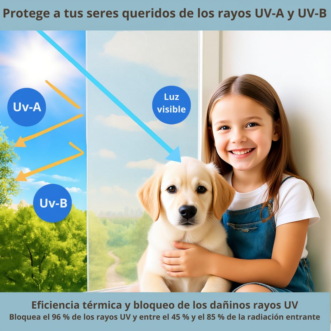 Película de Privacidad de Vidrio Satinado GRANDES MEDIDAS (SATINADO, 120 X 200 CM) Para Ventanas y Cajas de Ducha Opaca Esmerilada Oscurante Antimirada Reutilizable Electrostática