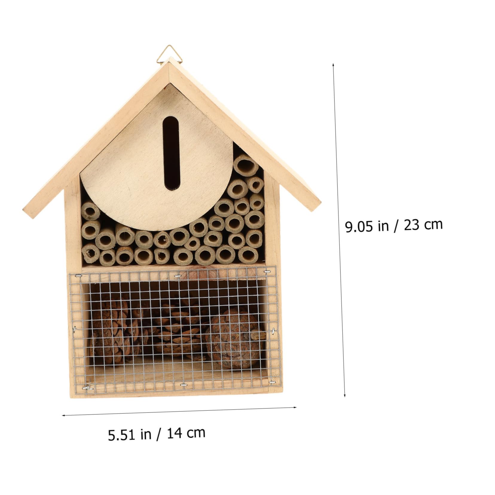 Casa per Api Hotel per Insetti Appeso da Giardino per Api Solitarie e Decorazione per Esterni e Resistente