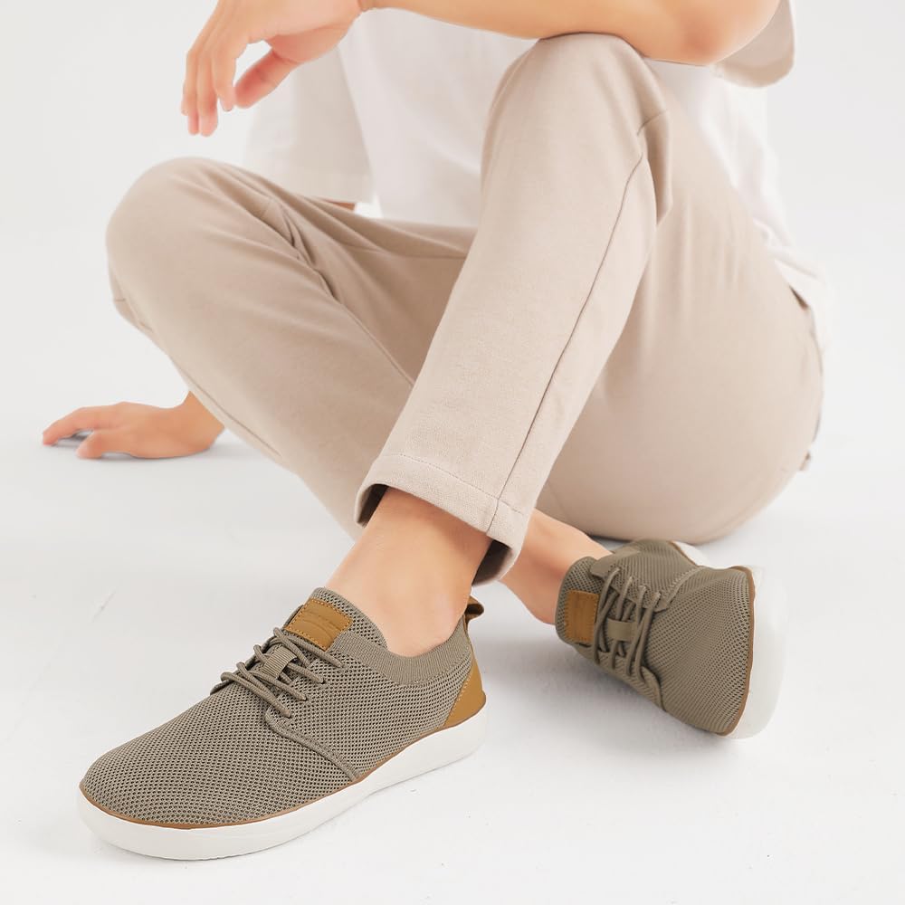 CFVKPT Mens Wide Toe Box Barefoot Shoes Dress Shoes with Zero Drop Sole Business Oxfords Fashion Casual Sneakers Size 6.5-13 - Image 2