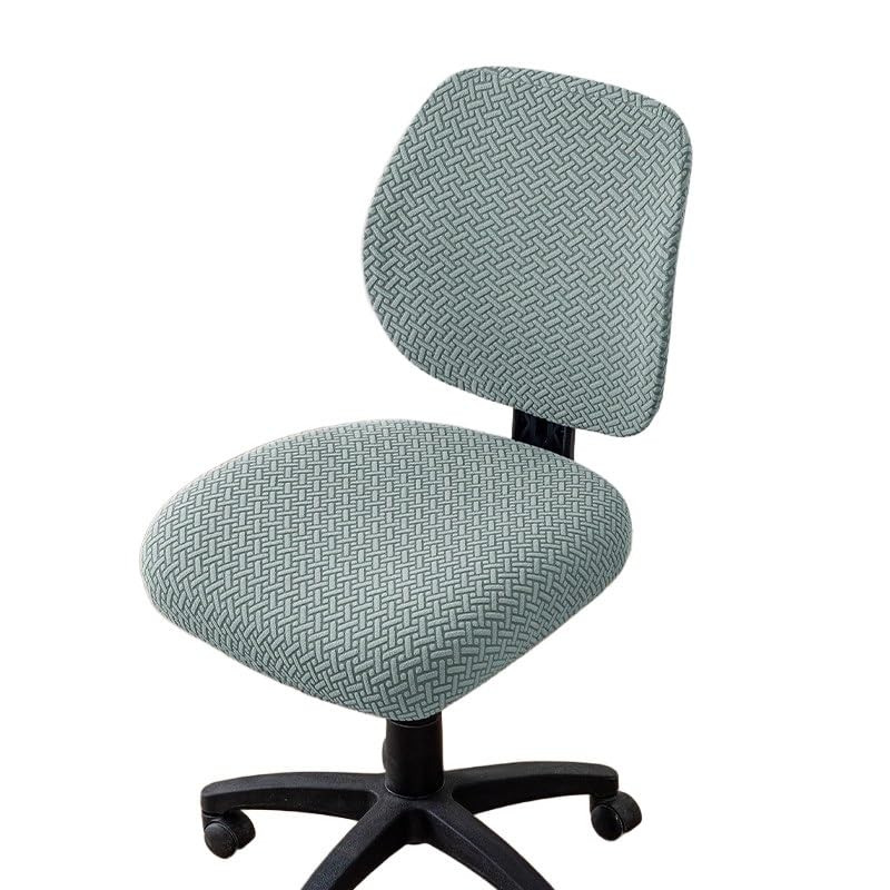 Housse de chaise de bureau amovible et lavable verte pour fauteuil