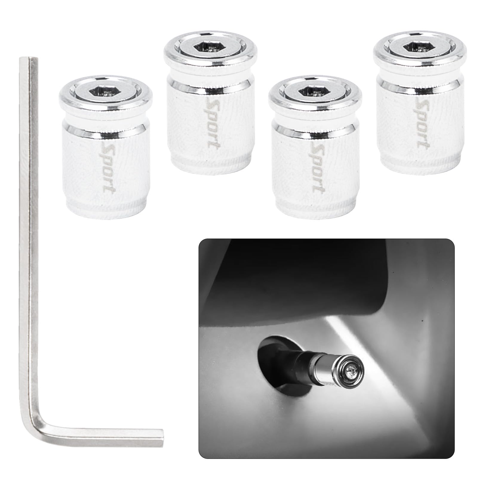 Reifenventilkappen Für Smart Brabus - 4er Set Mit Dichtung