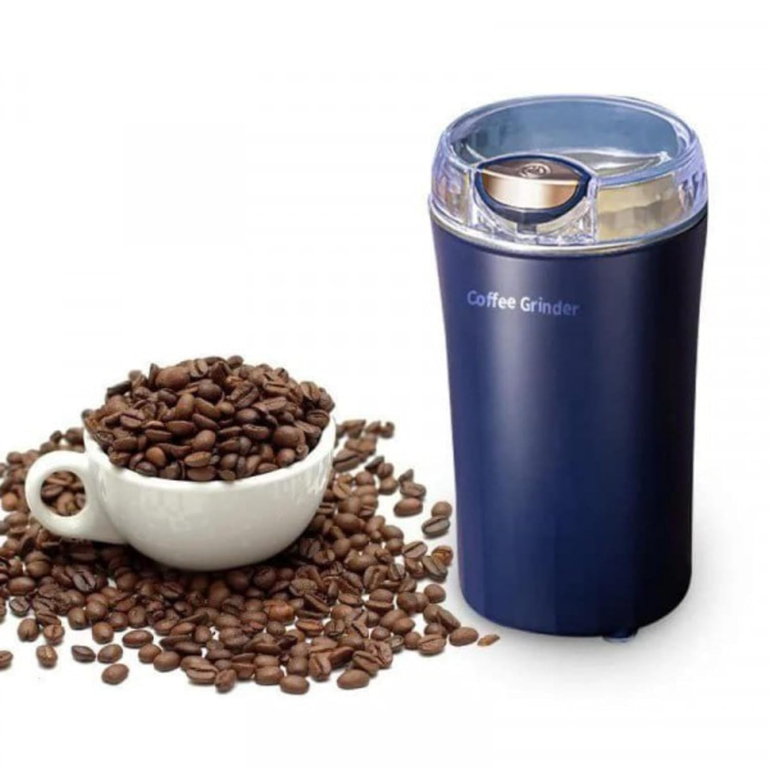 VARUJA Trendz Electric Coffee Grinder | Spice & Coffee Bean Grinder | 4 Blade Stainless Steel Mini Mixer Usage Push Button Control Durable for Home & Office Use | Portable Grinder Coffee Makers-image-45