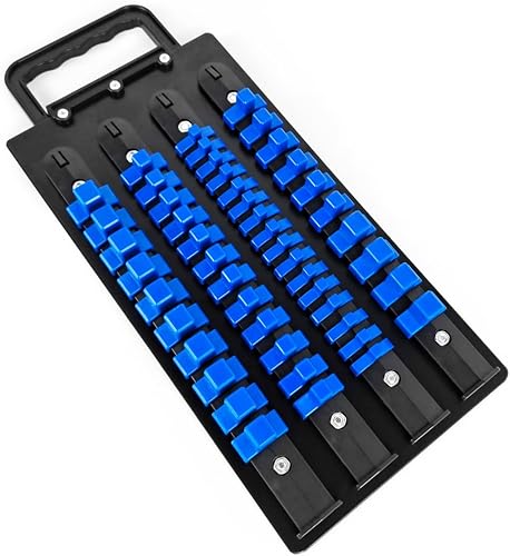 Kekadmai Bandeja organizadora de enchufes portátil con asa, kit de soporte de enchufe resistente con clips extraíbles de 14 pulgadas, 38 pulgadas,