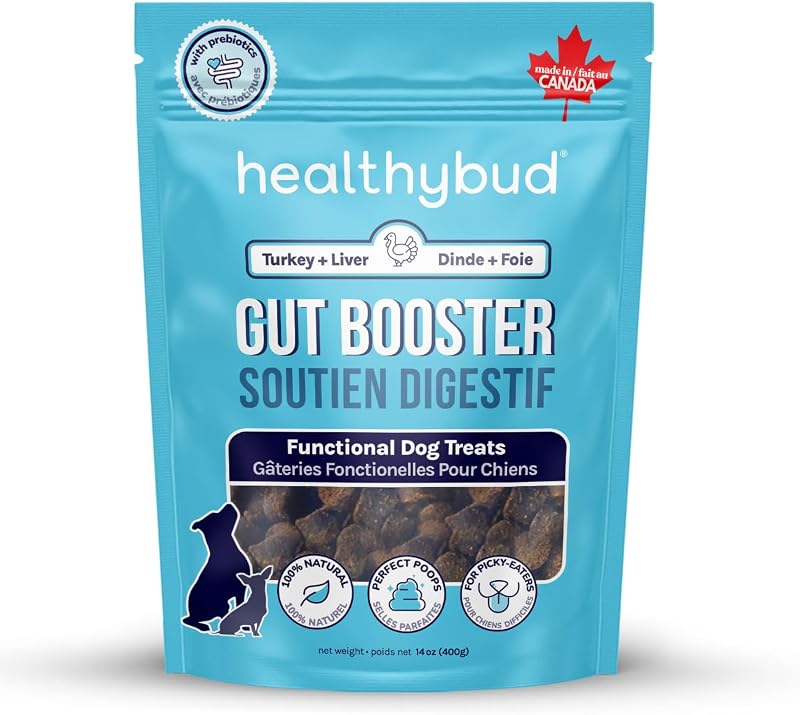 Probiótico para Cães em Mastigáveis com Abóbora, Batata-Doce e Fibras healthybud – 400 g