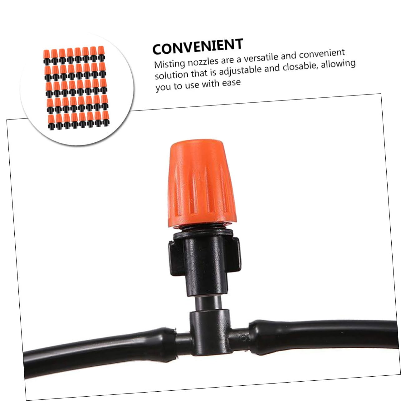 Gatuida 5 Set Ugelli Nebulizzatori Regolabili Per Irrigazione Da Per Raffreddamento E Irrigazione Agricola Per Spazi Esterni E 40 Pezzi*5