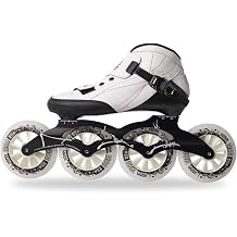 Inline Speed Skating Shoes Professional for Adults, Lightweight Breathable Mens and Womens Adjustable Inline Roller Skates for Beginners and Womens