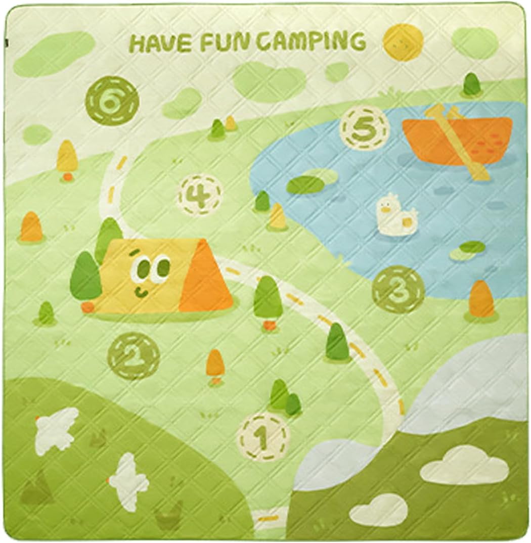 アウトドア ピクニックシート | 洗える 携帯ストラップ付き - 大型ピクニックブランケット ゲームテーマ - スタジアム、芝生、音