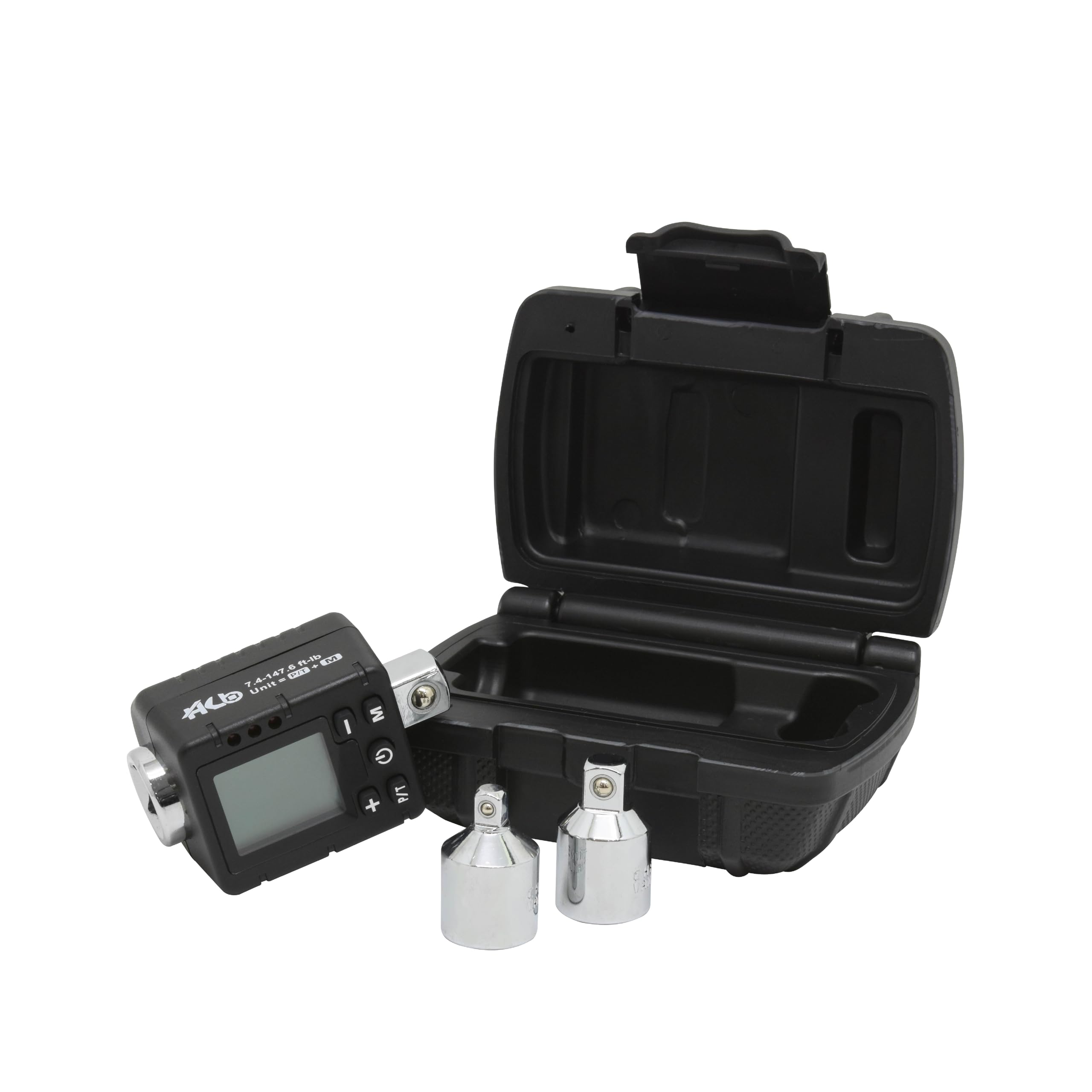 HB 3-Piece Digital Torque Adapter Set AAM002-U, 1/2" Drive 7.4–147.6 Ft-lb (10–200Nm), ±2% Accuracy, Peak/Trace Modes, 5 Units, Memory, LED & Buzzer Alerts, Chrome Vanadium Steel, Made in Taiwan-picture-19