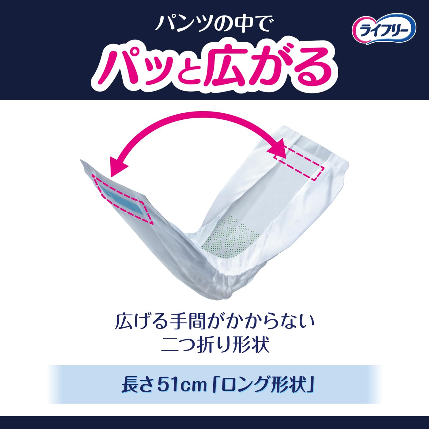 Amazon | ライフリー パンツ用尿とりパッド ズレずに安心紙パンツ専用