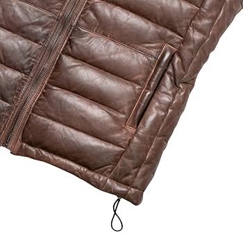 Chaleco De Motero De Cuero Envejecido Para Hombre - Color Marrón, Cierre Lateral De Gancho, Tallas XS A 5XL