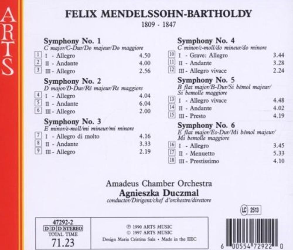Mendelssohn: String Symphonies, Vol.1