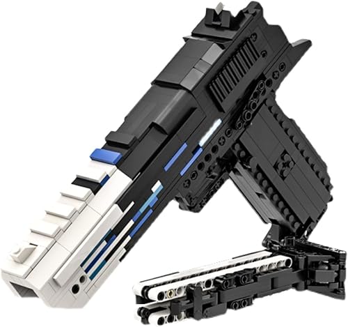 Audio Technics - Bloque de construcción de juguete de disparo simulado, modelo de juguete de disparo de águila del desierto, compatible con Lego