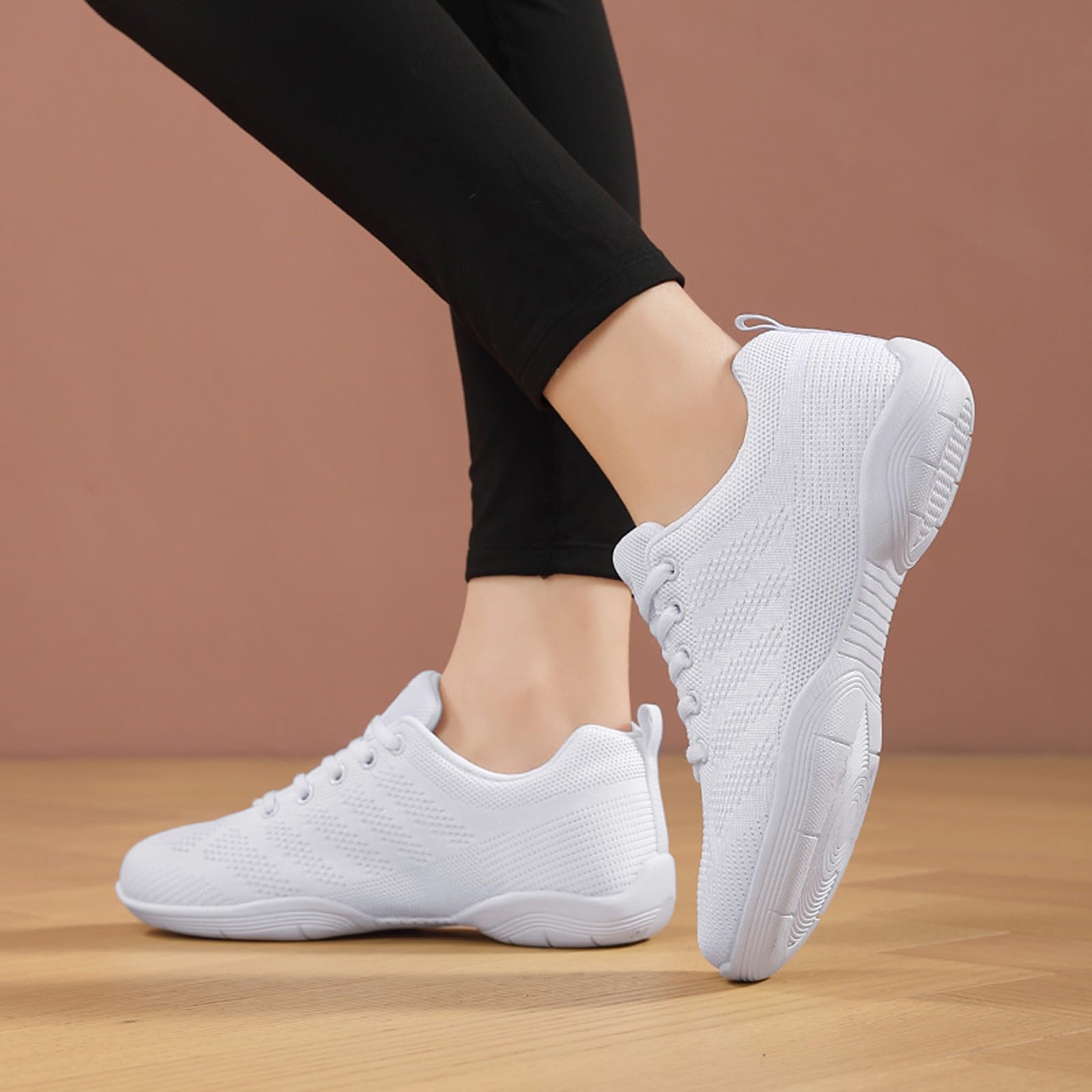 Mädchen Cheerleading Schuhe Cheer Sneakers Tennis Tanzschuhe Atmungsaktiv Super Light White Cheer Schuhe für Frauen Athletic Training Tennis Walking Sneakers