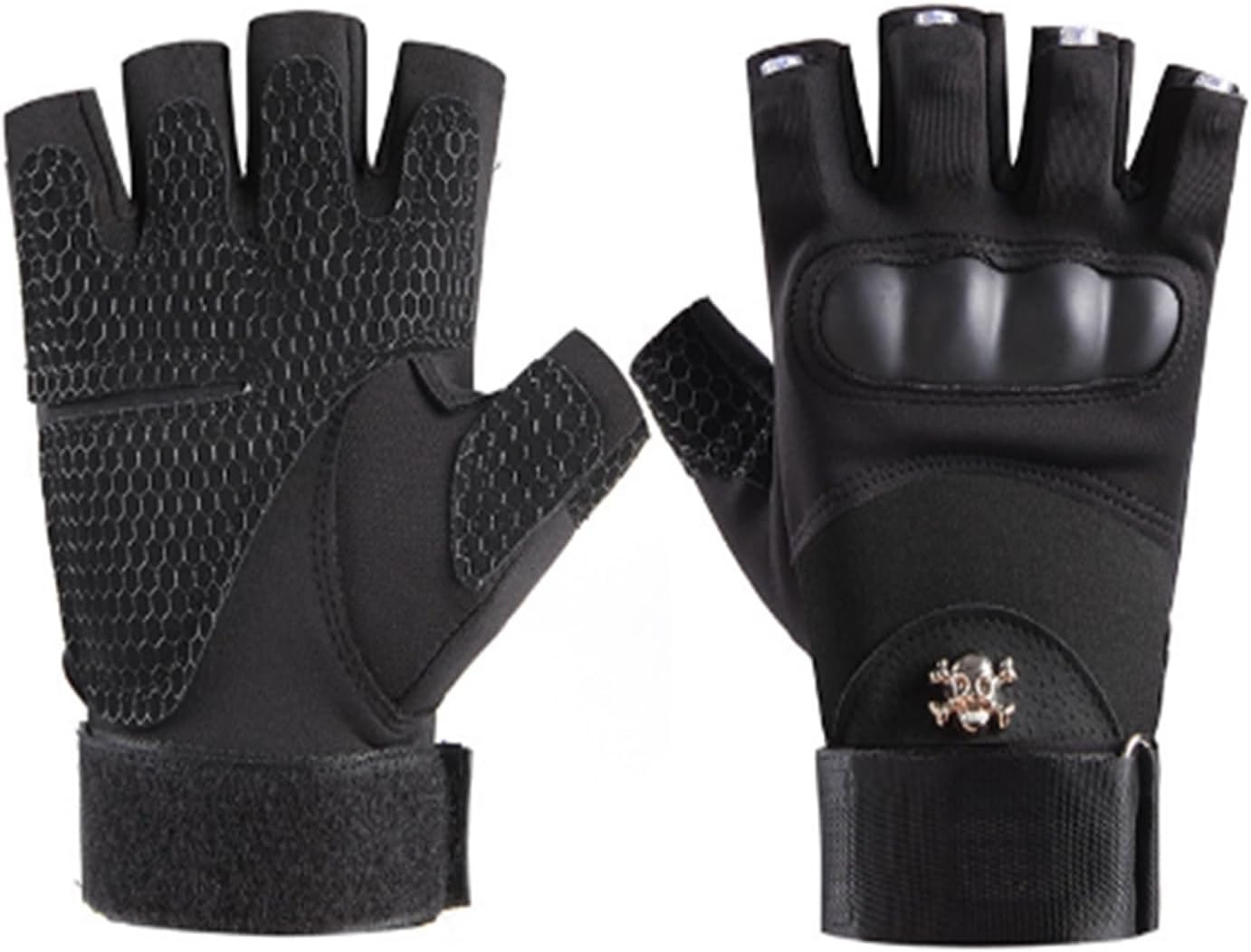 LED Flashlight Gloves with Waterproof Design for Fishing Camping DIY Mechanics - Unisex Lighted Gloves in Green and Black