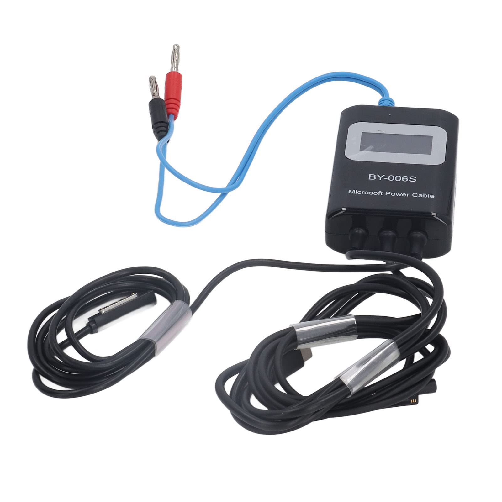 Yosoo Health Gear Kabel Rozruchowy z Tworzywa ABS PU, Czerwona miedź Kabel Sterujący Rozruchem z Wyświetlaczem LED Wyjście 2 do 3 urządzeń Wykrywanie Usterek Płyty Głównej w Celu Naprawy Tabletów