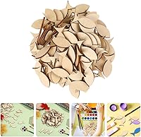 Vista 8 de EXCEART 100 piezas de decoración de recortes de pescado sin terminar adornos colgantes recortes artesanales rebanadas de pescado sin terminar