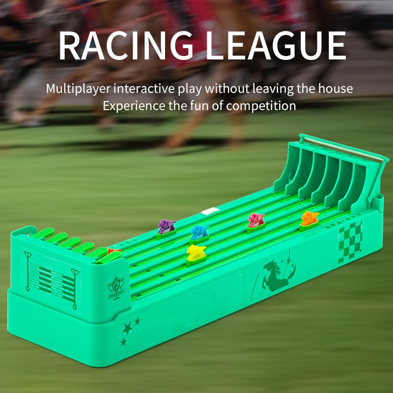 Horse Racing Game Electronic, Mini Portable Table Game, Desktop Electric Horse Racing Game Board Game with 6 Horses, Family Party Entertainment Game, Gift for Adults