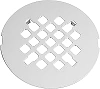 Vista 1 de Artiwell 4-1/4” OD Snap-in Shower Drain Cover, Round Shower Drain Strainer Grid, Replacement Cover, Designed for Long-Lasting(Chrome Plated)