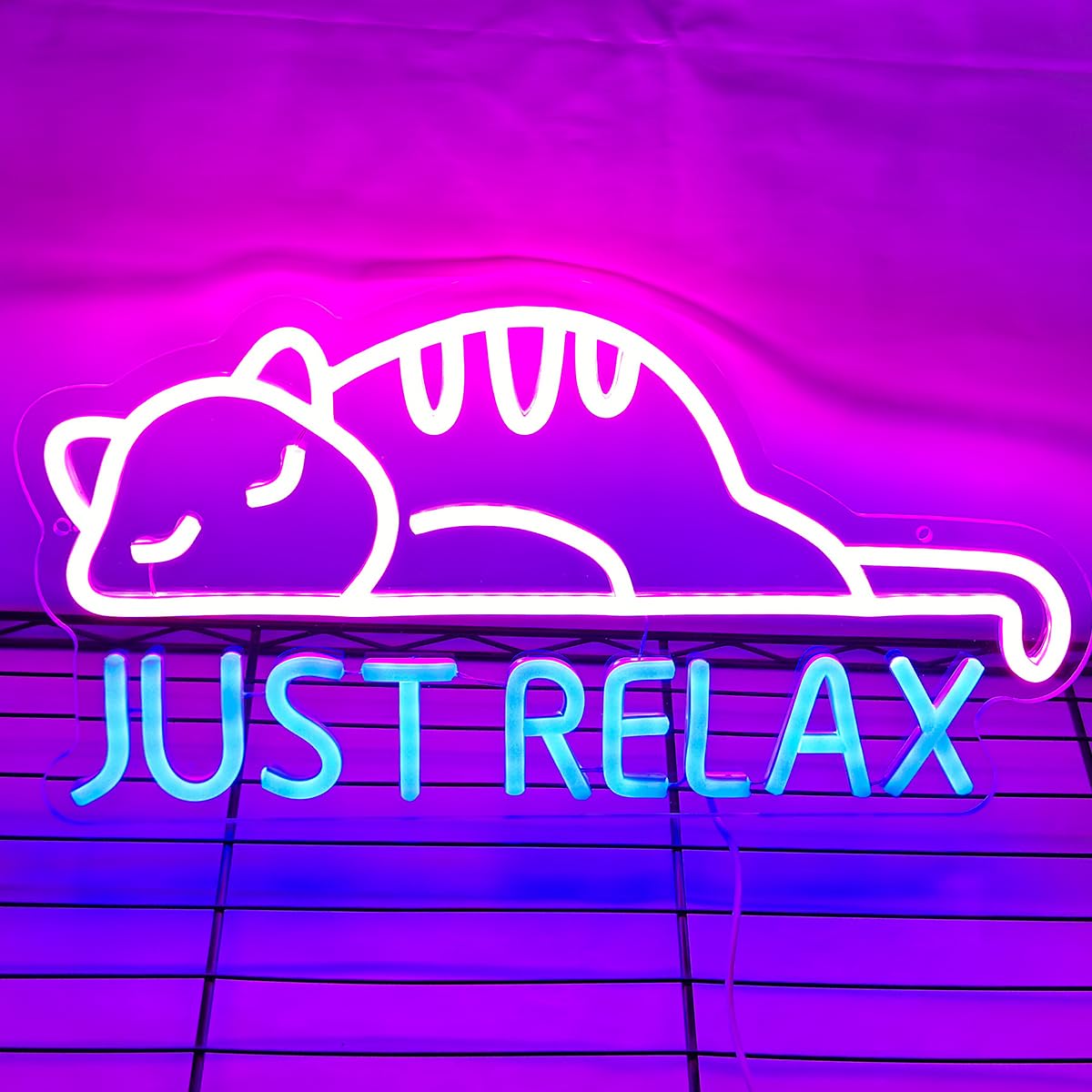 Cat Neon Sign,gatto insegne al neon decorazione della camera da letto lampade neon alimentato tramite USB con interruttore regali di festa neon