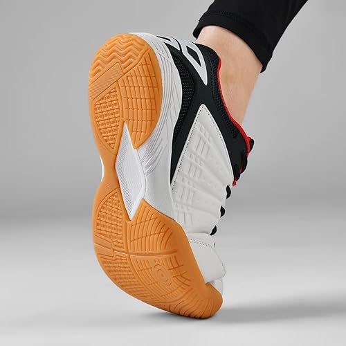 Miniatura 4 de Lamincoa Zapatos de pickleball para hombre, tenis de cancha para entrenamiento de bádminton, raqueta, squash, voleibol, interiores y exteriores