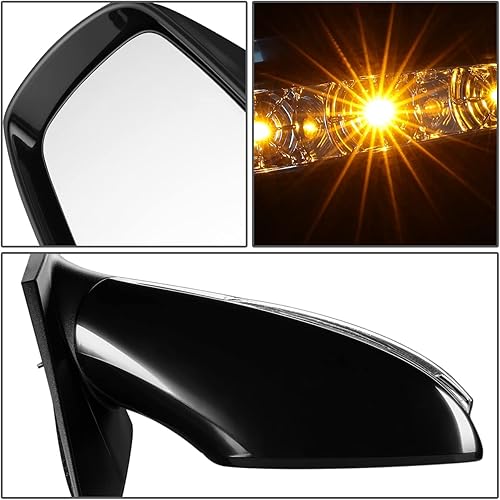 Miniatura 5 de DNA Motoring OEM-MR-HY1321212 - Espejo retrovisor para puerta lateral derecha del pasajero con señal de giro compatible con Sonata 2011-2015