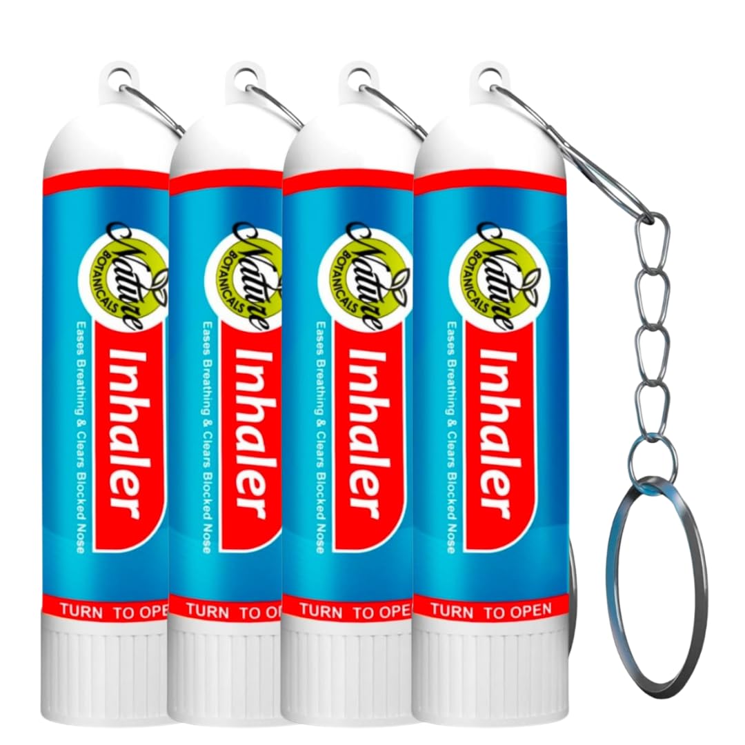 Nature Botanicals Inhaler | 100% Natural, Ayurvedic, Non Medicated | Helps with cold, cough and nasal congestion (Pack of 4) (B0D9S136C5) Amazon Price History, Amazon Price Tracker