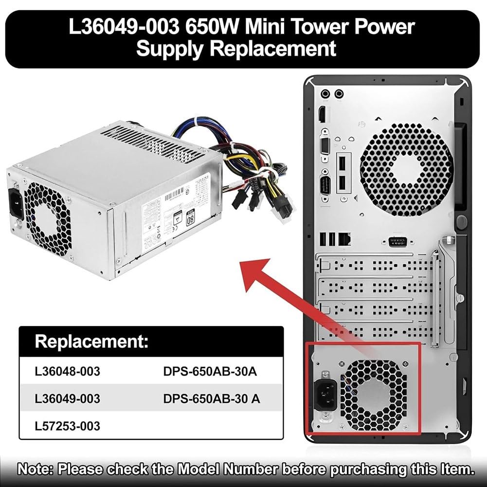 Alimentatore 650W per HP Z2 G4 Z1 800 G3 G4 G4 per G5 TE01 TG01 DPS-650AB-30A