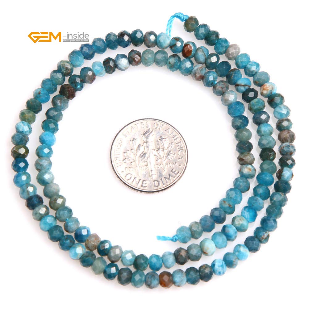 Perles D'espacement Rondes à Facettes En Lapis-lazuli Bleu Naturel De 2 Mm Pour La Fabrication De Bijoux