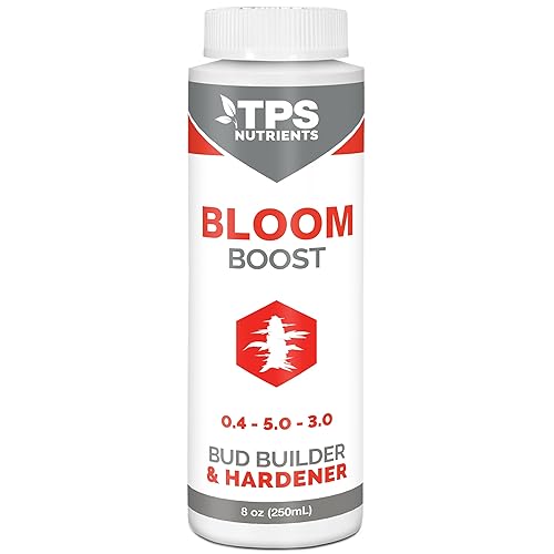 Bloom Bud Builder & Flower Hardener Nutrientes y suplemento para plantas, desencadena una floración rápida por TPS Nutrients, 8 oz (8.5 fl oz)