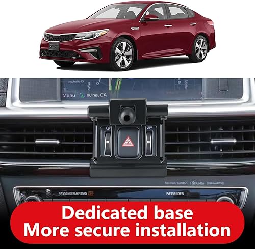 Miniatura 9 de LUNQIN Soporte de teléfono de coche para Kia K5 2021-2023 LXS GT Line EX Accesorios para automóviles Soporte de navegación Decoración interior Funda