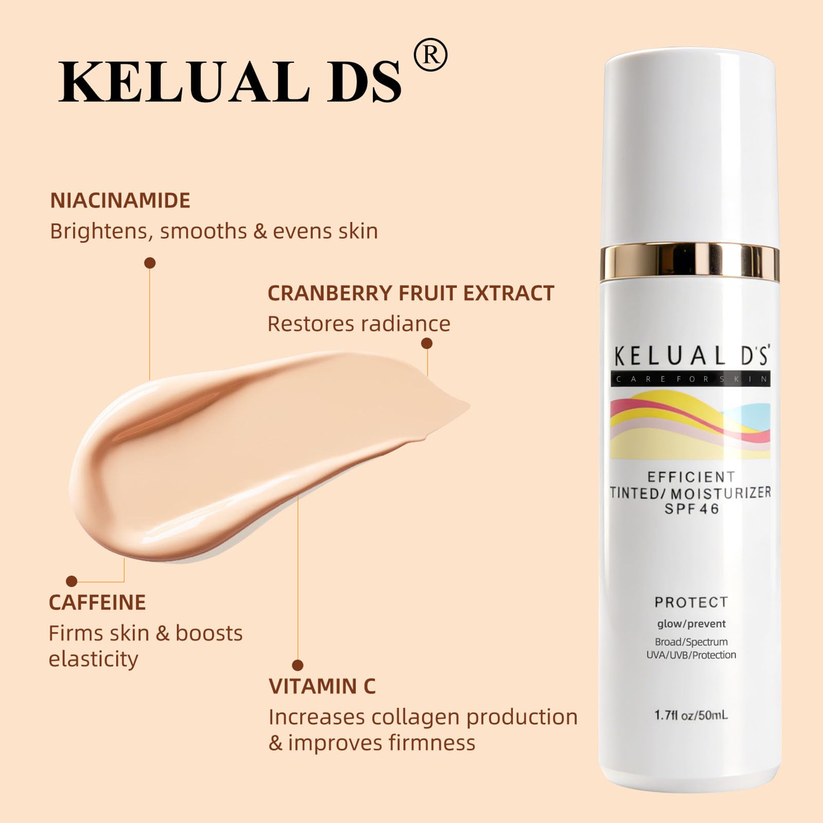 Anti-Aging Tinted Moisturizer SPF 46 - Hydrating Sunscreen -2