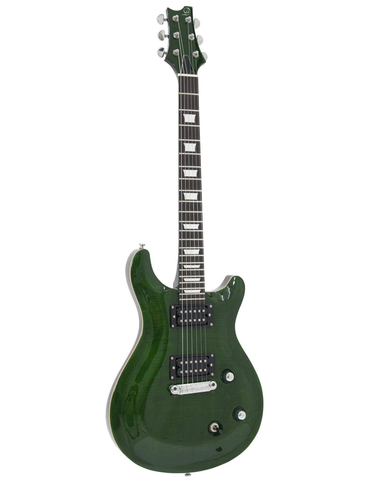 Chitarra elettrica Dimavery DP-600 flamed green PRS style - VALUTO SCAMBI/PERMUTA, POSSIBILITA' DI RESO