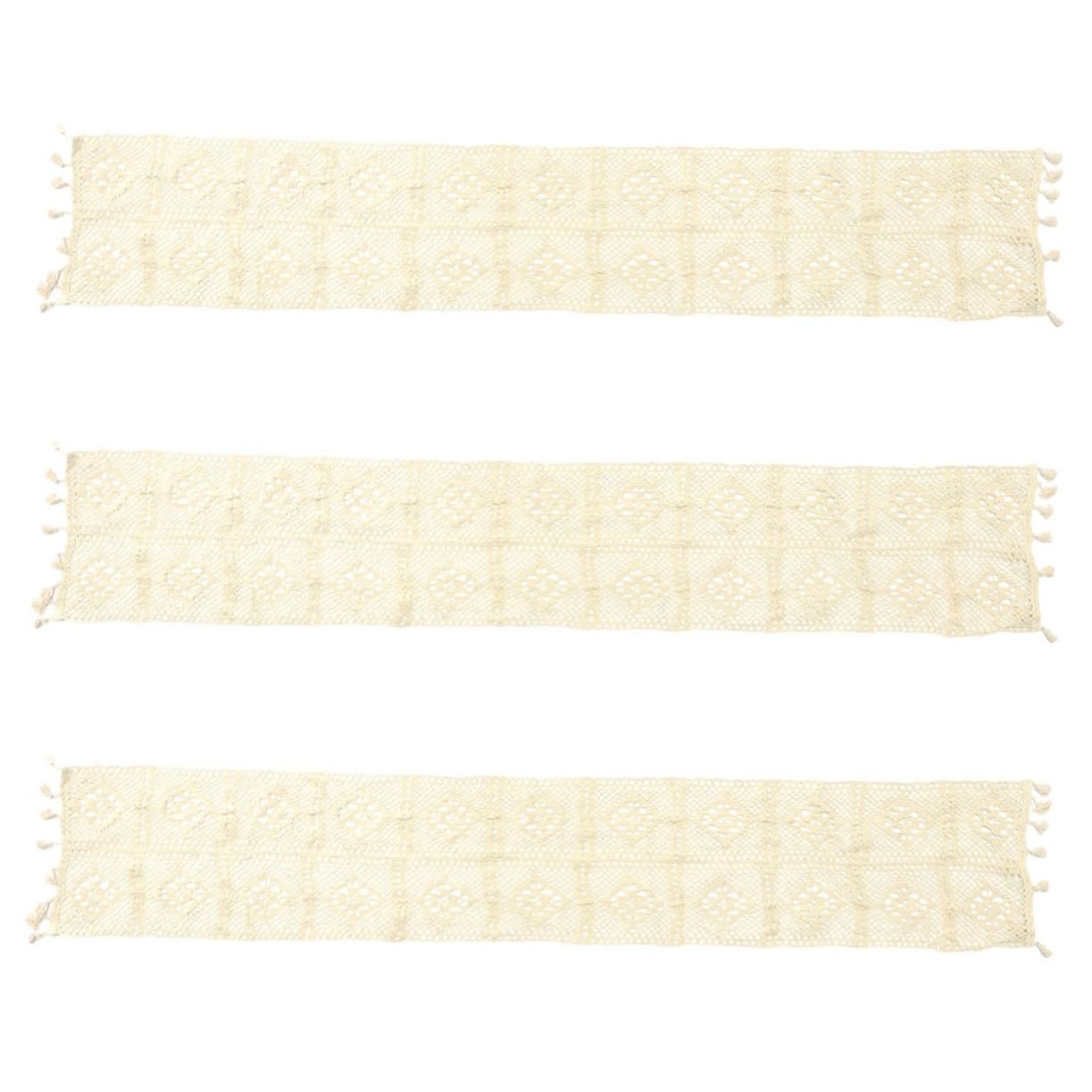 Napperons crochet beige Amosfun kit 3 pièces pour protéger et embellir vos meubles